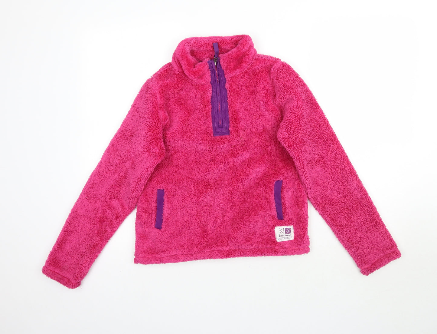 Karimor Girls Pink  Fleece Pullover Sweatshirt Size 11-12 Years
