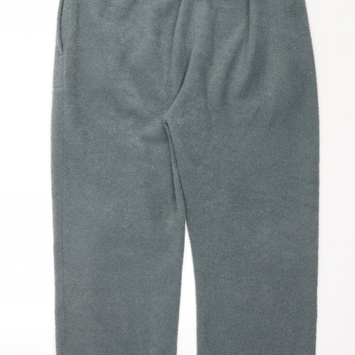Bonmarché Womens Green   Cropped Trousers Size S L26 in - Fleece feel