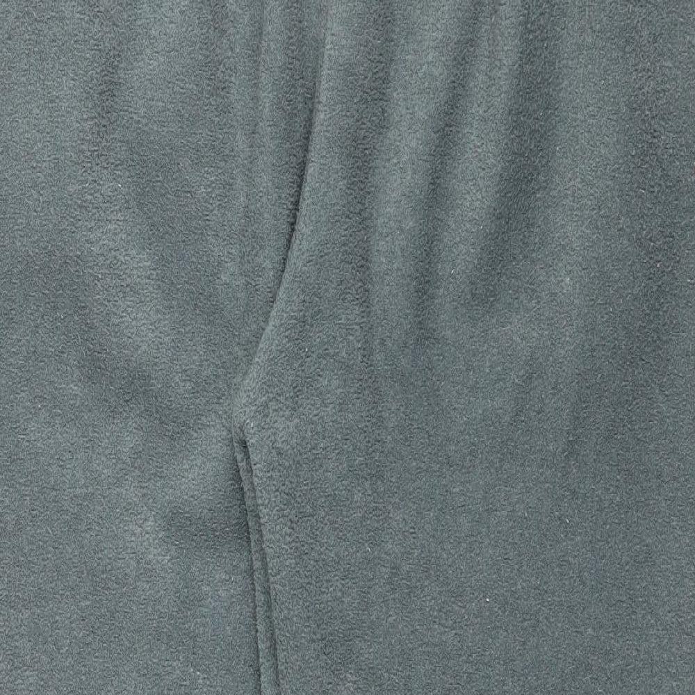 Bonmarché Womens Green   Cropped Trousers Size S L26 in - Fleece feel