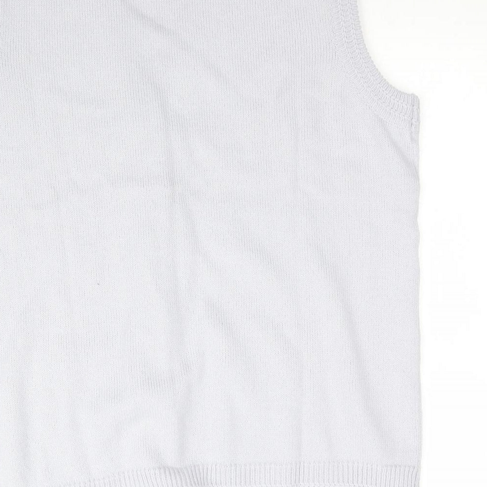 Preworn Womens Grey  Knit Vest Jumper Size 16