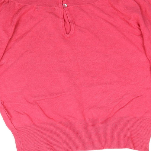 Atmosphere Womens Pink  Knit Basic Blouse Size 10