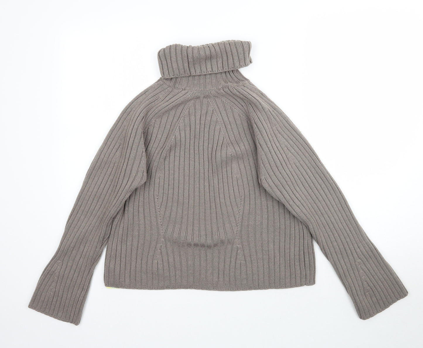 Marks and Spencer Womens Beige  Knit Pullover Jumper Size 14  - Ribbed