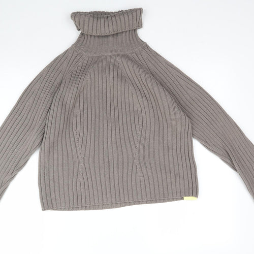 Marks and Spencer Womens Beige  Knit Pullover Jumper Size 14  - Ribbed