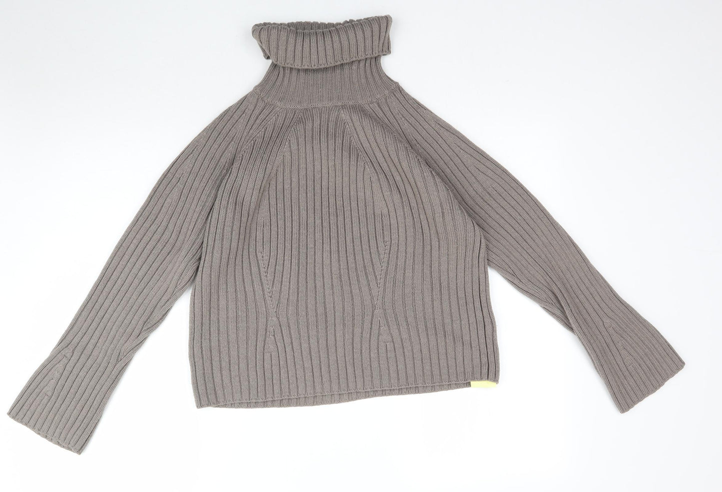 Marks and Spencer Womens Beige  Knit Pullover Jumper Size 14  - Ribbed