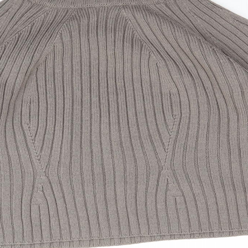 Marks and Spencer Womens Beige  Knit Pullover Jumper Size 14  - Ribbed