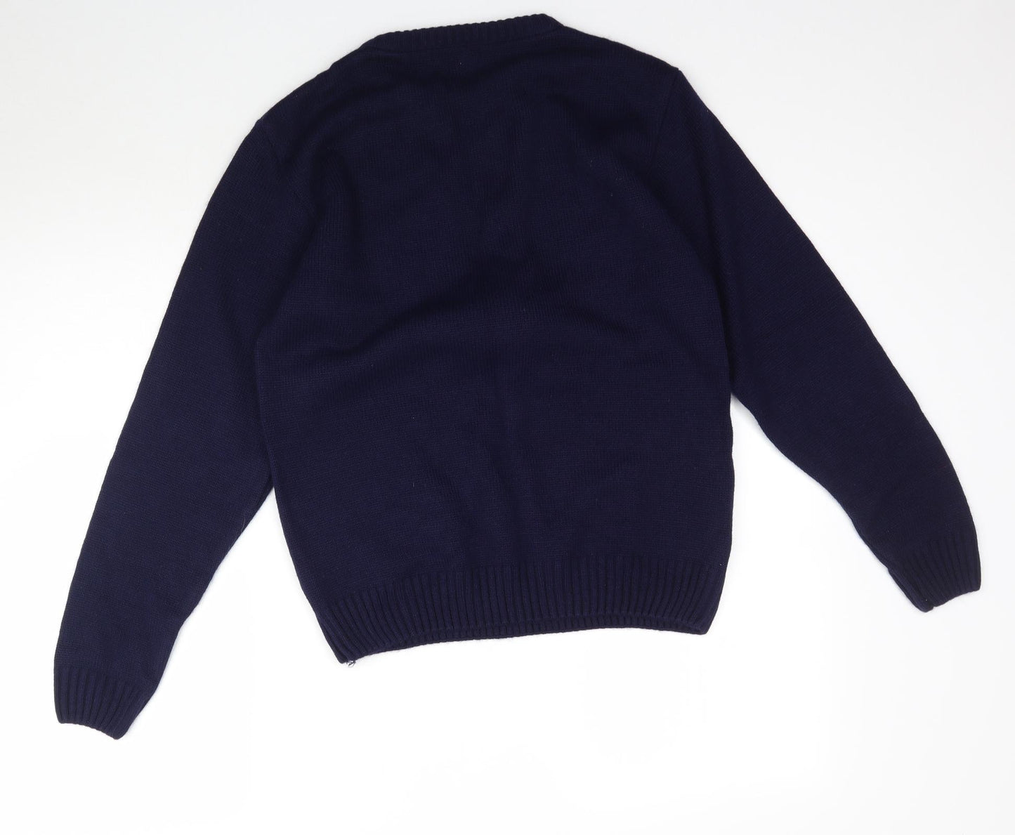 Xited Mens Blue  Knit Pullover Jumper Size M  - Christmas Reindeer