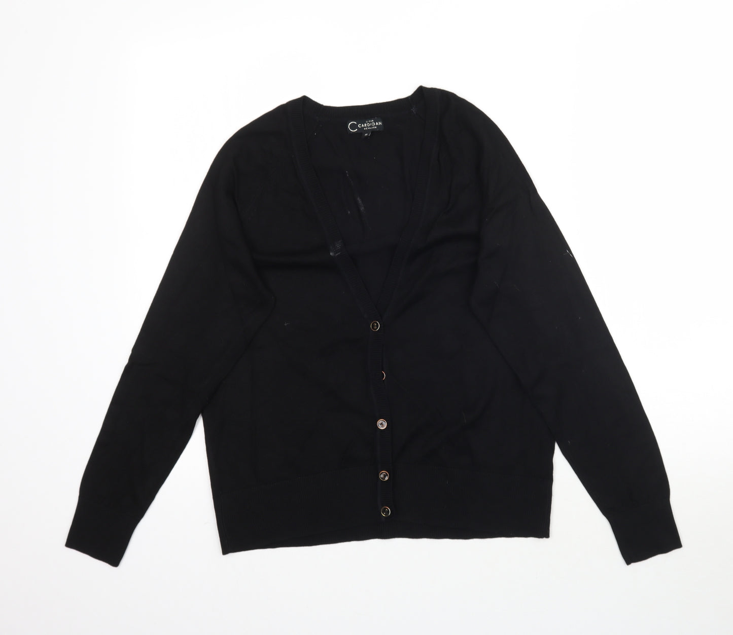 New Look Womens Black  Knit Cardigan Jumper Size 14
