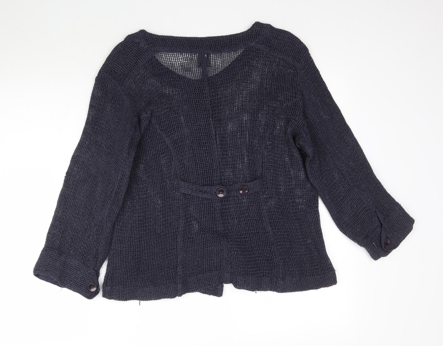 The Masai Clothing Company Womens Blue  Knit Cardigan Jumper Size M