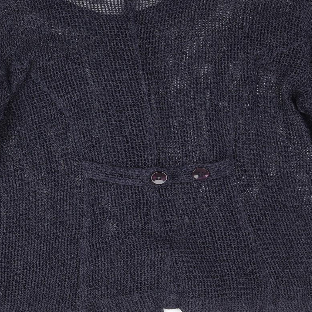 The Masai Clothing Company Womens Blue  Knit Cardigan Jumper Size M
