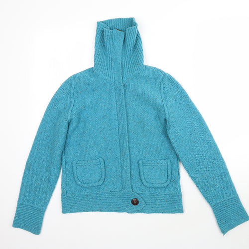 Per Una Womens Blue  Knit Cardigan Jumper Size M