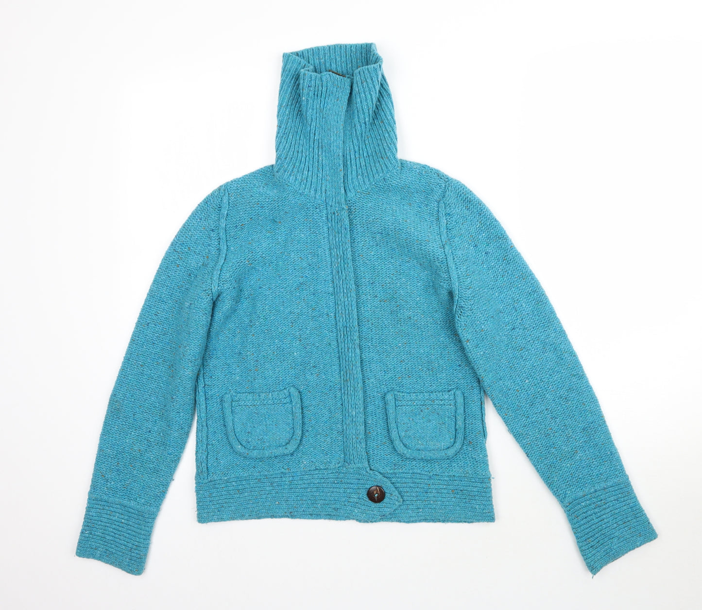 Per Una Womens Blue  Knit Cardigan Jumper Size M