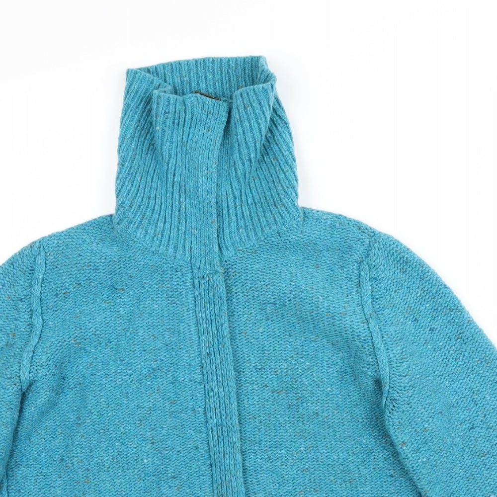 Per Una Womens Blue  Knit Cardigan Jumper Size M