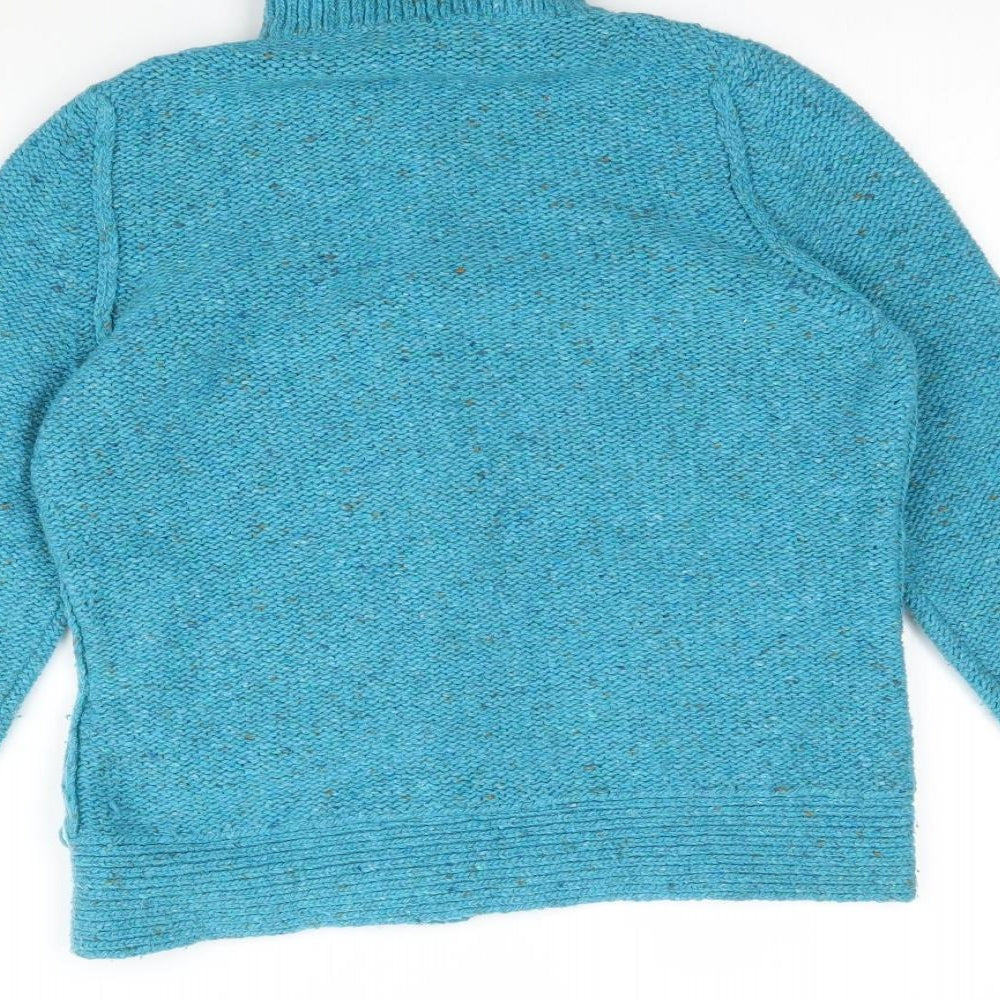 Per Una Womens Blue  Knit Cardigan Jumper Size M