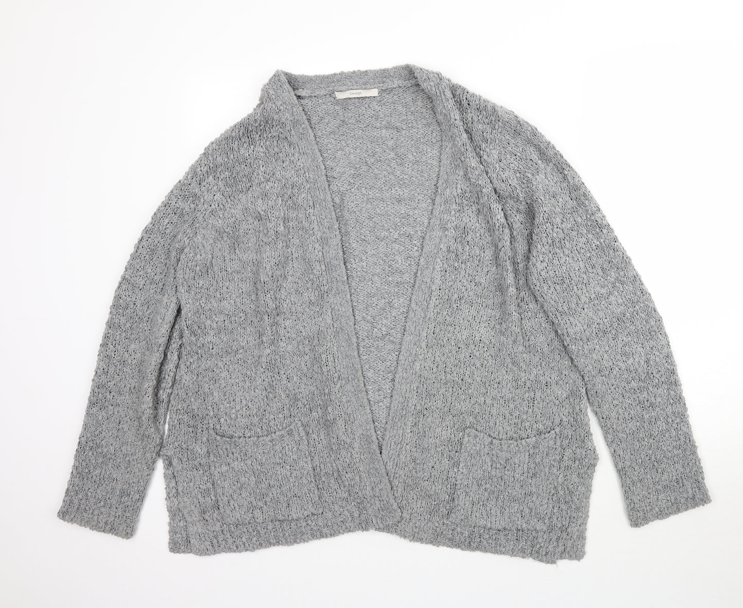 George Womens Grey  Knit Cardigan Jumper Size 20