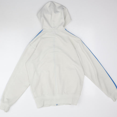 adidas Mens White   Full Zip Hoodie Size S