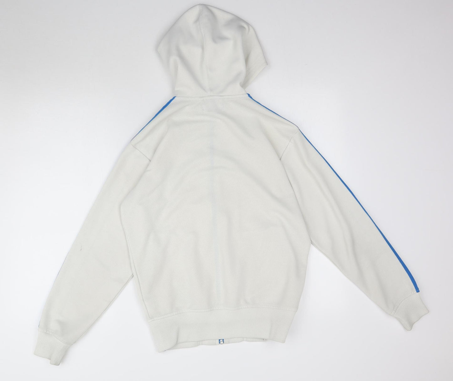 adidas Mens White   Full Zip Hoodie Size S