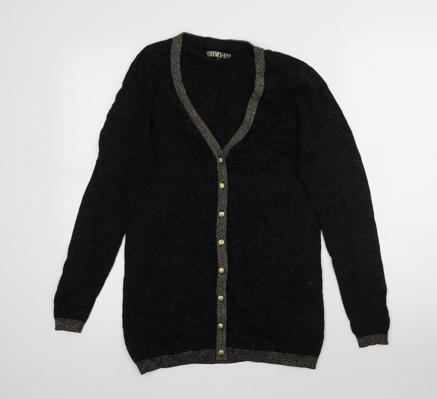 BiBA Womens Black  Knit Cardigan Jumper Size M