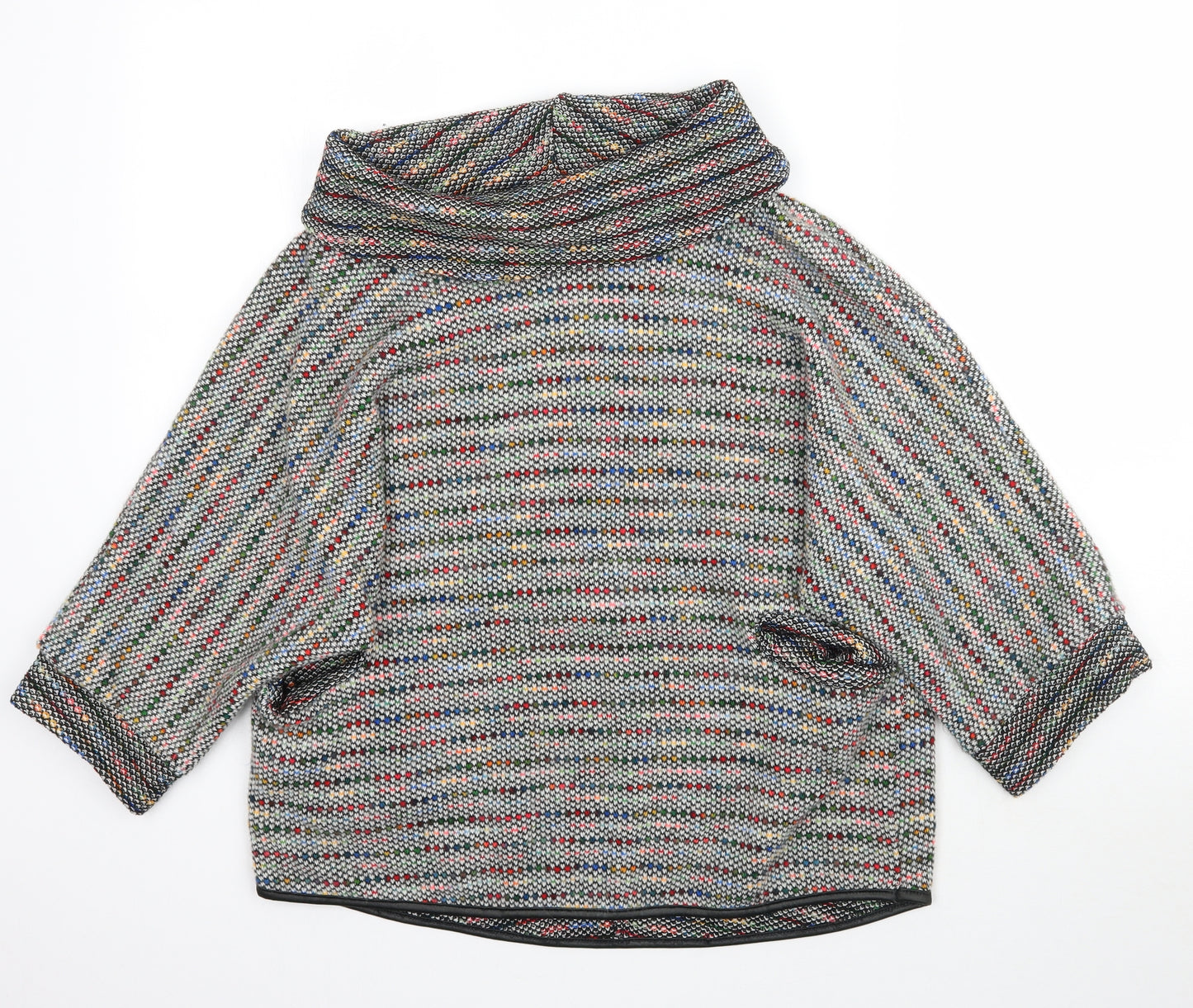 Preworn Womens Multicoloured Polka Dot Knit Pullover Jumper Size M