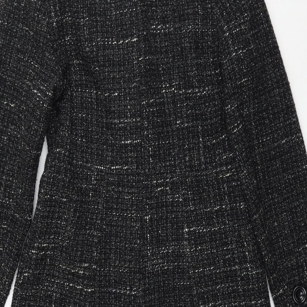 Preworn Womens Black   Trench Coat Coat Size M