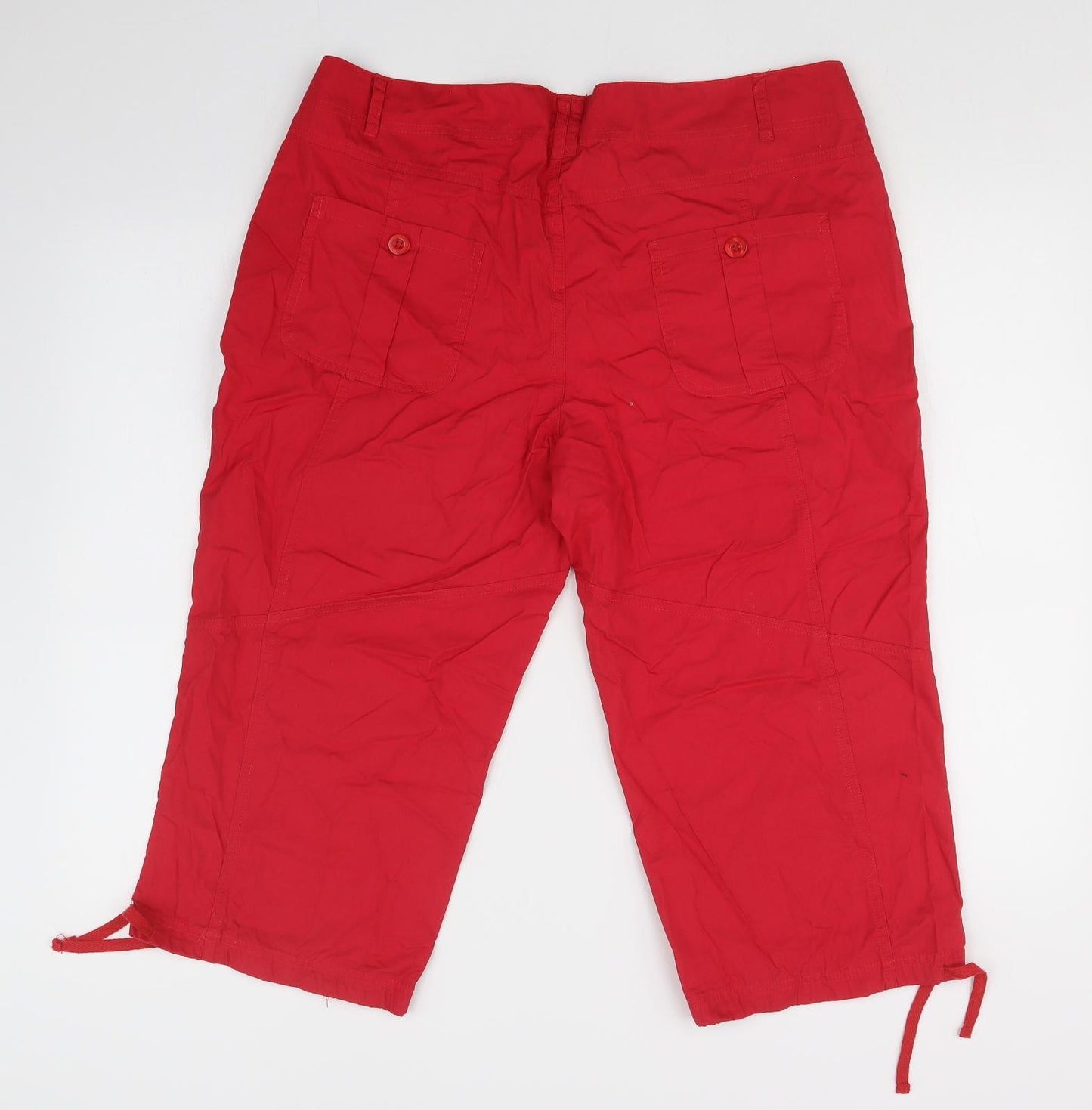 E-vie  Womens Red    Trousers Size 14 L20 in