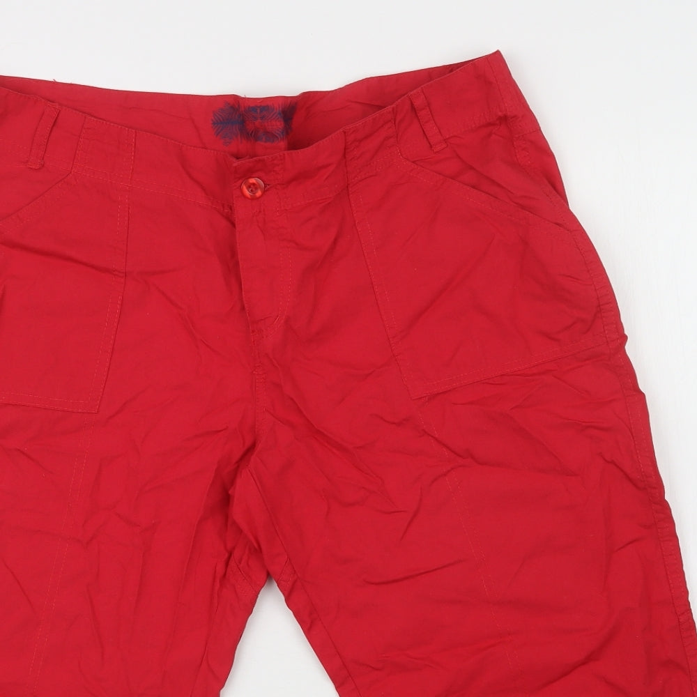 E-vie  Womens Red    Trousers Size 14 L20 in