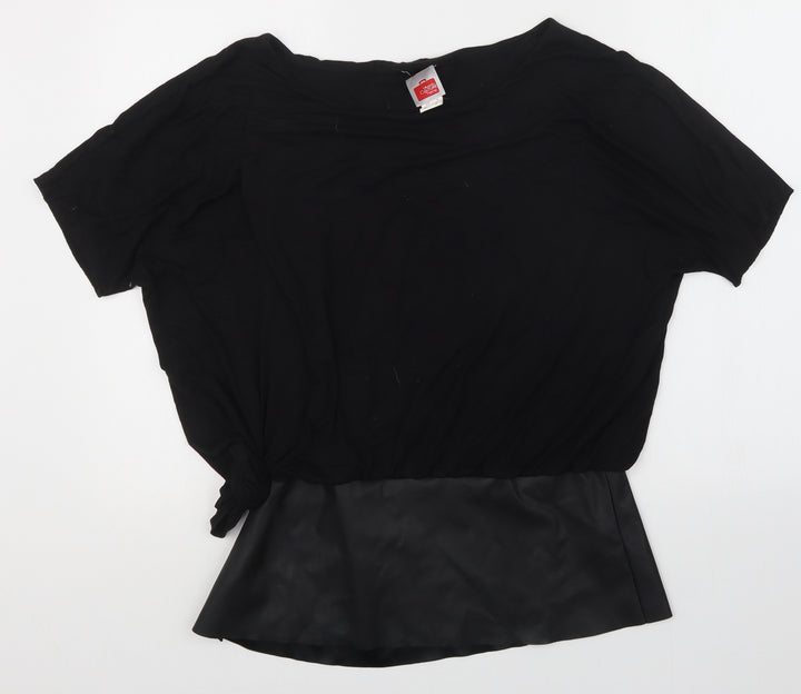 HEINE Womens Black    T-Shirt Size 16