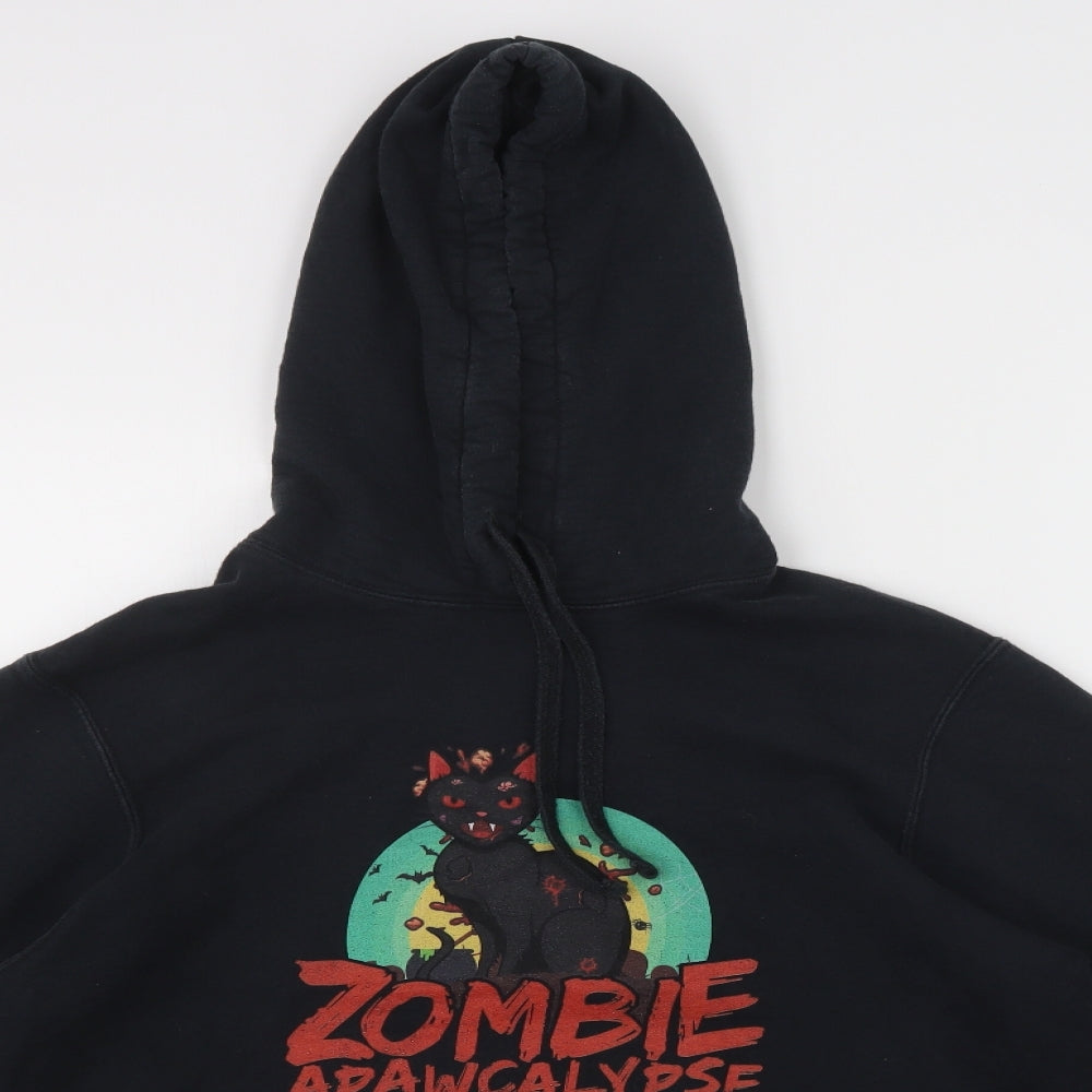 pori & company Mens Black   Pullover Hoodie Size M