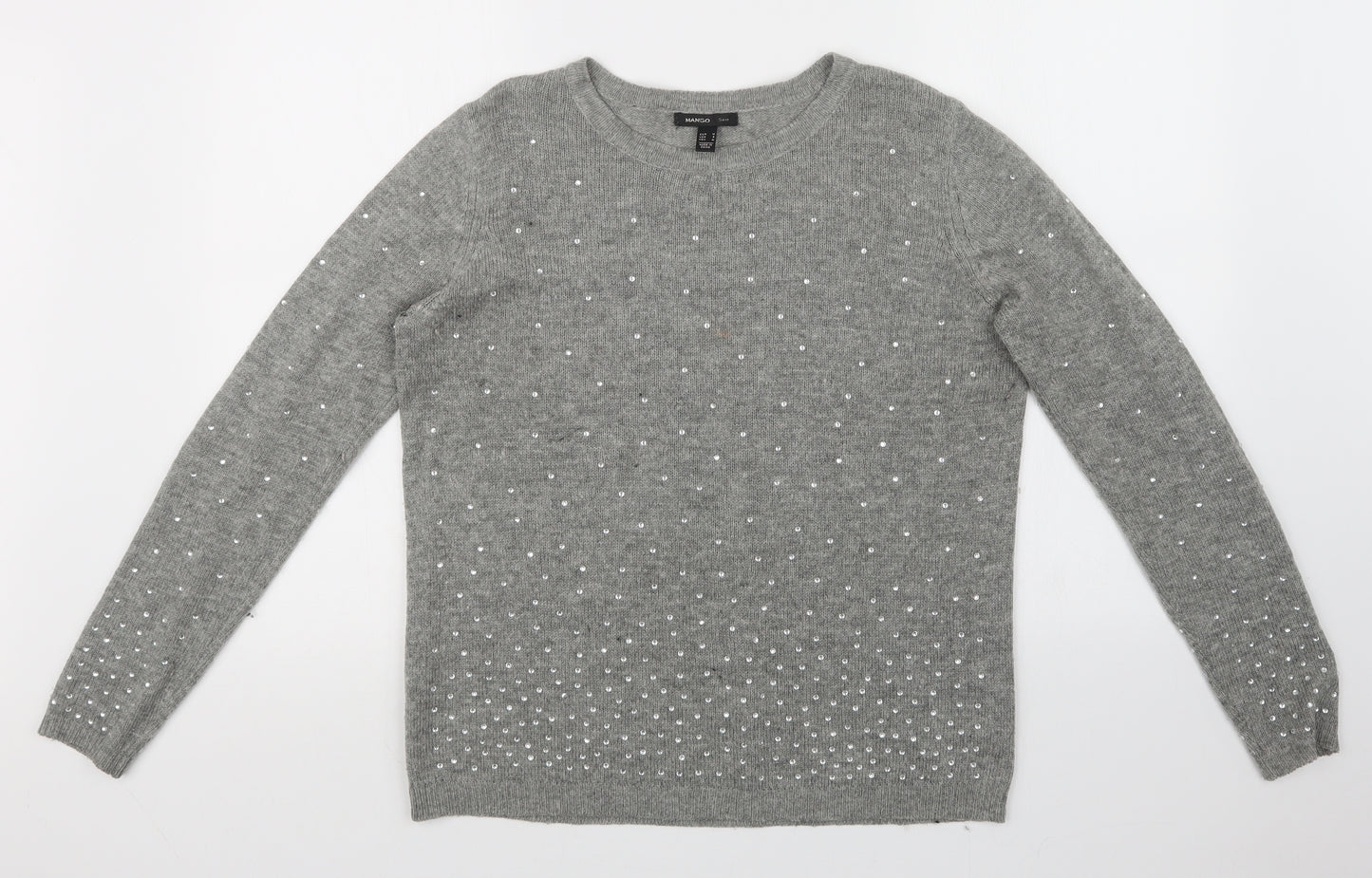 Mango Womens Grey   Pullover Jumper Size 8