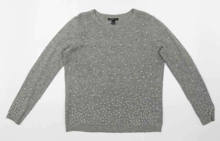 Mango Womens Grey   Pullover Jumper Size 8