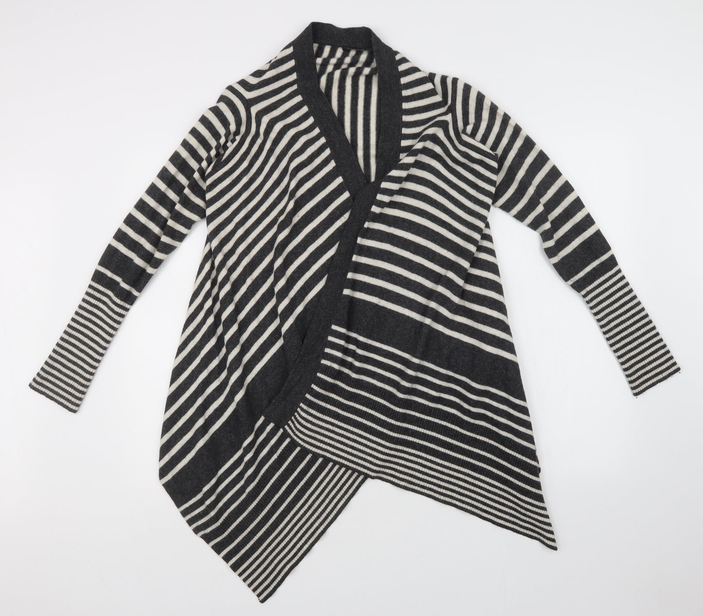ALEX & CO Womens Multicoloured Striped  Cardigan Jumper Size M