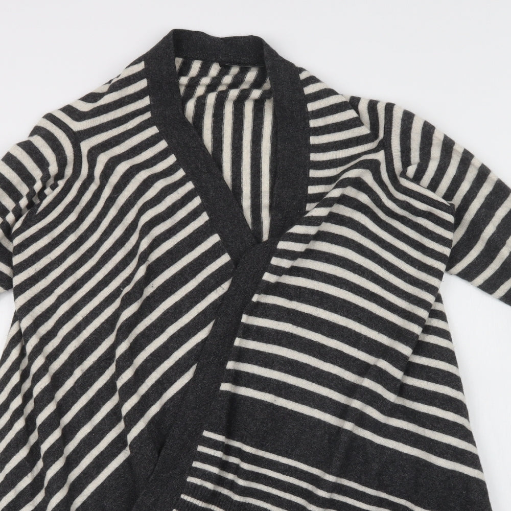 ALEX & CO Womens Multicoloured Striped  Cardigan Jumper Size M