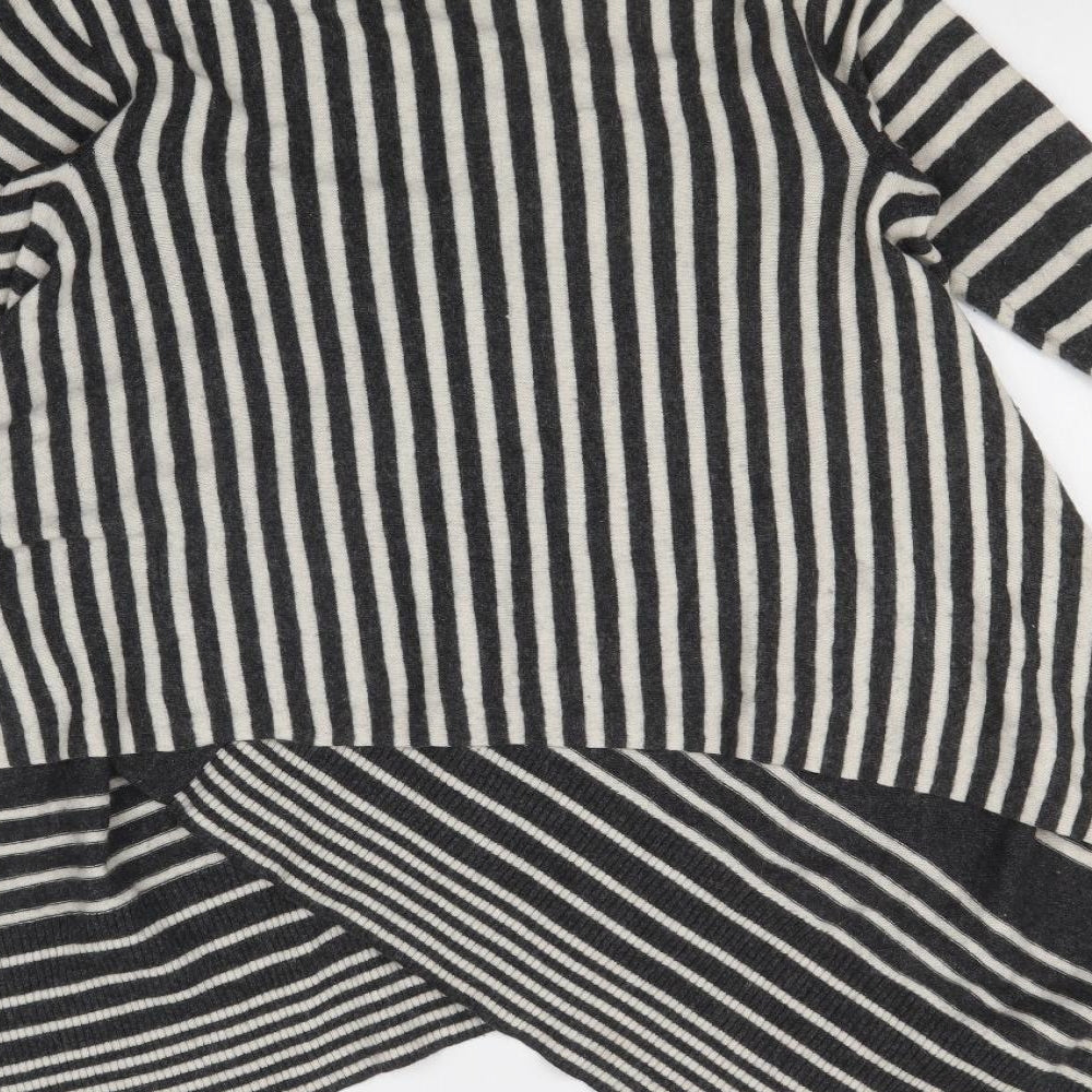 ALEX & CO Womens Multicoloured Striped  Cardigan Jumper Size M