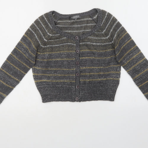 LIMITED COLLECTION Womens Multicoloured Striped  Cardigan Jumper Size 14