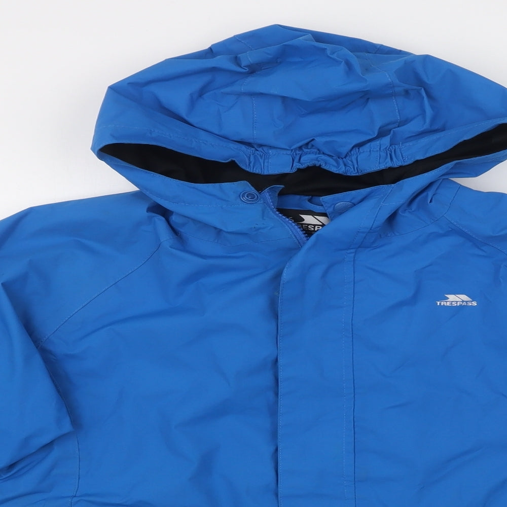 Trespass Boys Blue   Windbreaker Coat Size 13-14 Years