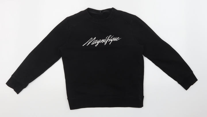 H&M Boys Black Pullover Sweatshirt Size S