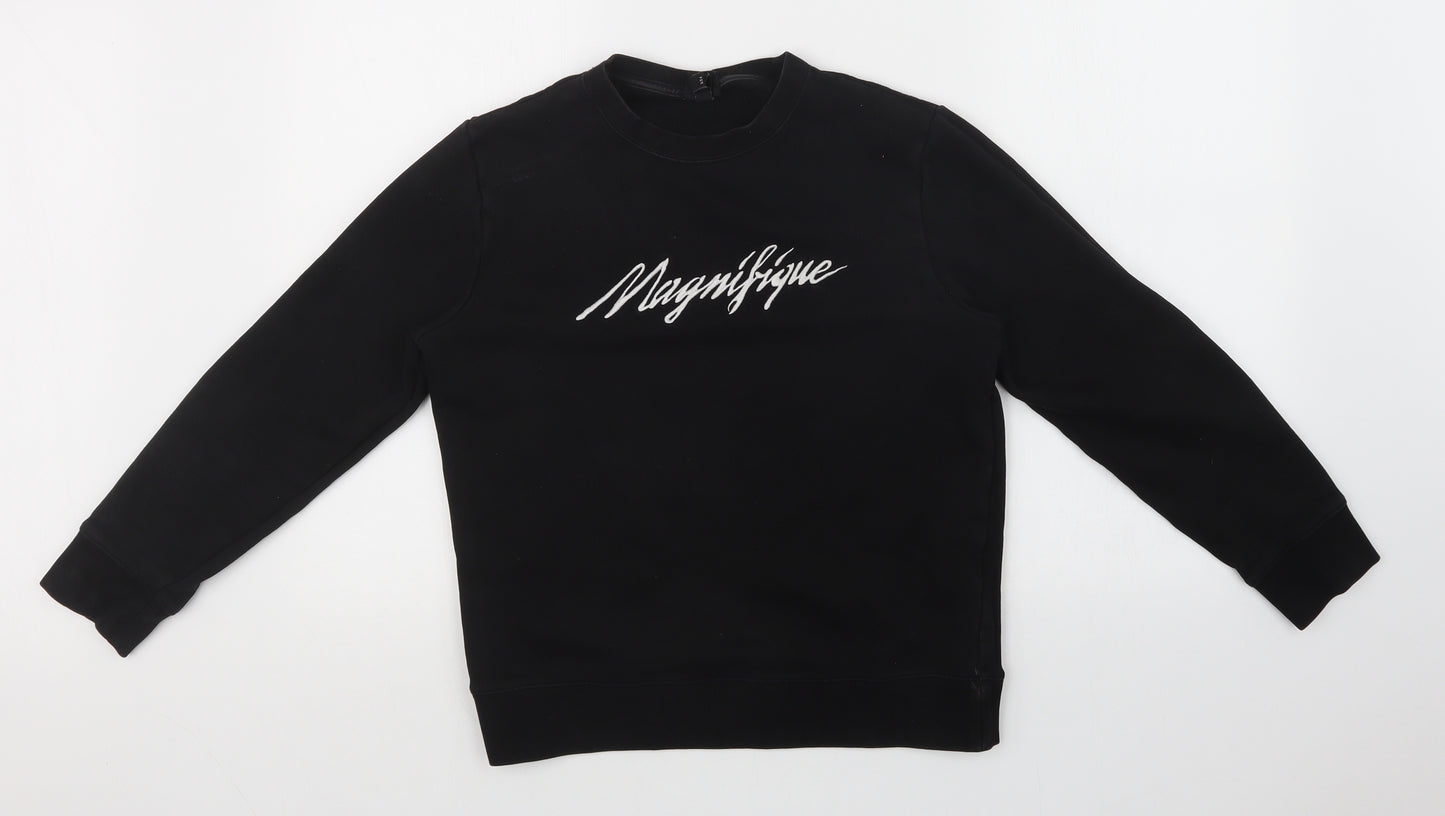 H&M Boys Black   Pullover Sweatshirt Size S