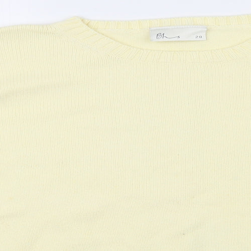 BHS Womens Yellow   Pullover Sweatshirt Size 20