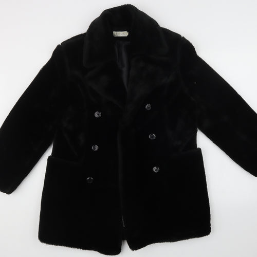 Prima Womens Black   Overcoat Coat