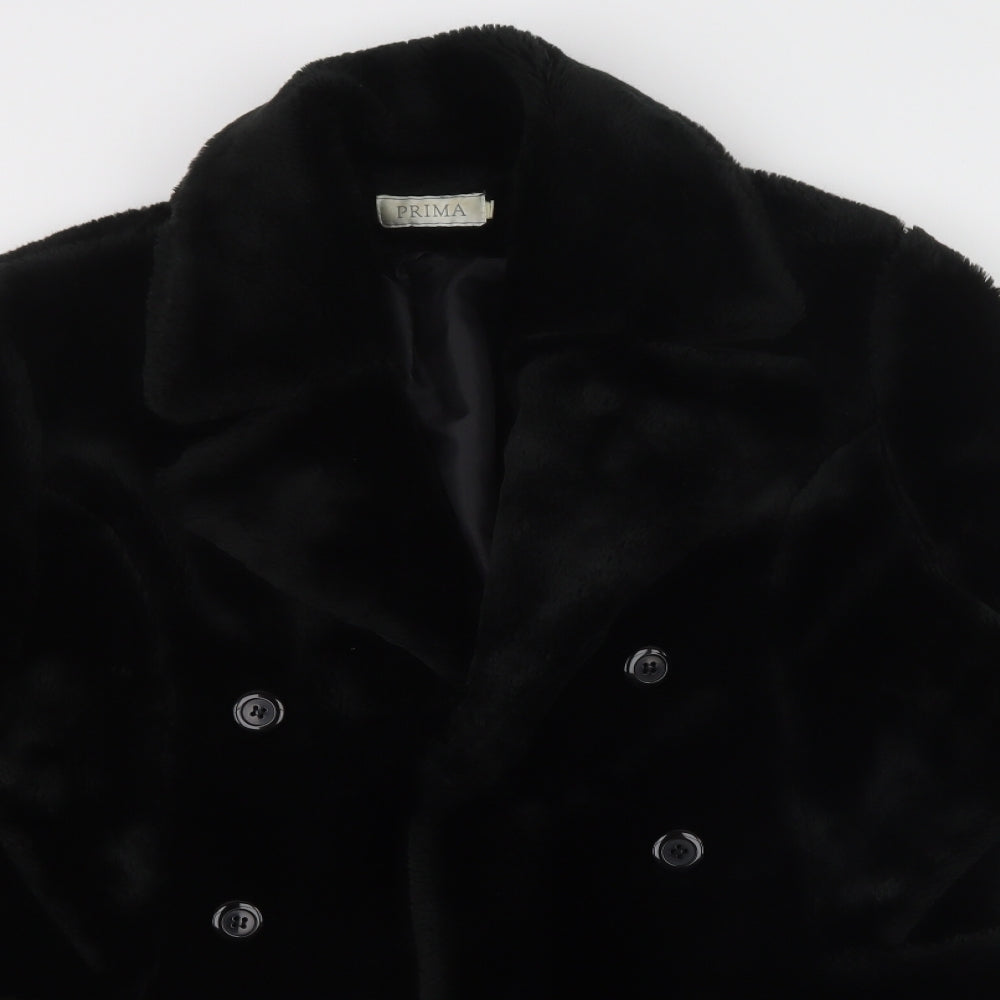 Prima Womens Black   Overcoat Coat