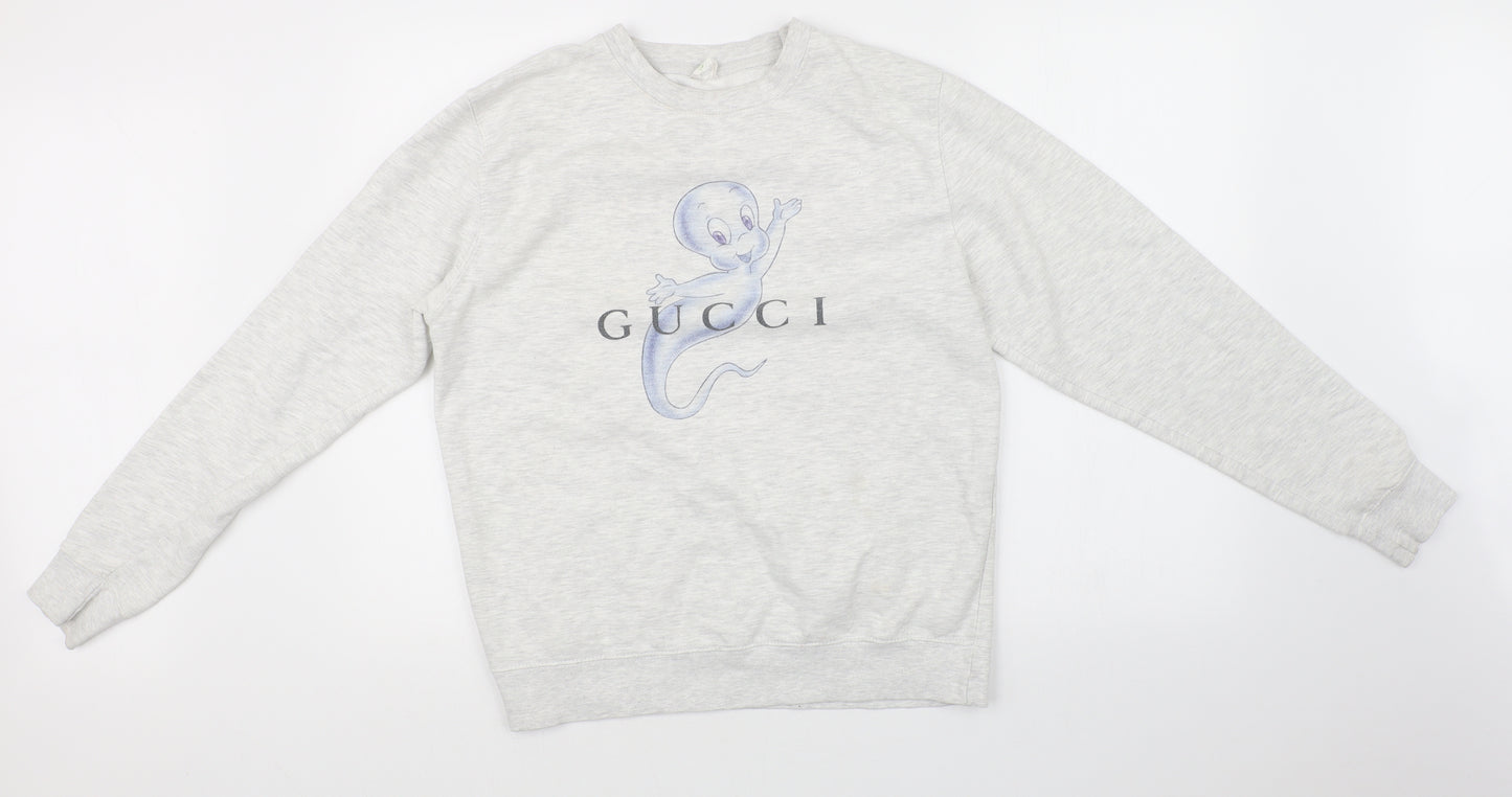 All We Do is Mens White   Pullover Sweatshirt Size M