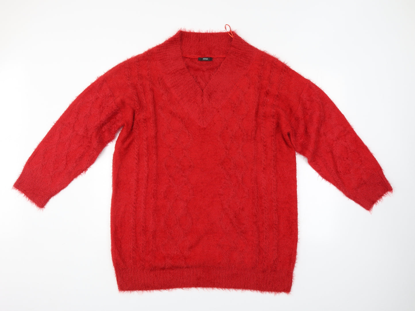 George Womens Red   Pullover Jumper Size 26