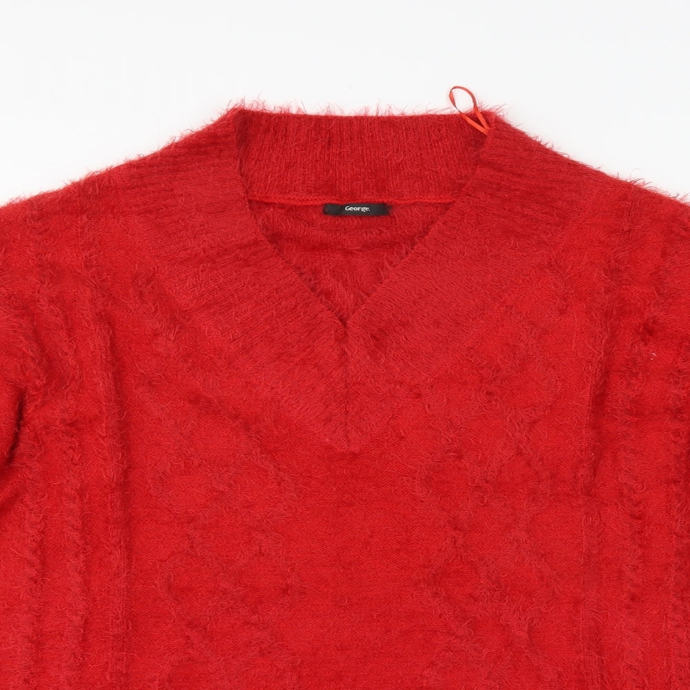 George Womens Red   Pullover Jumper Size 26