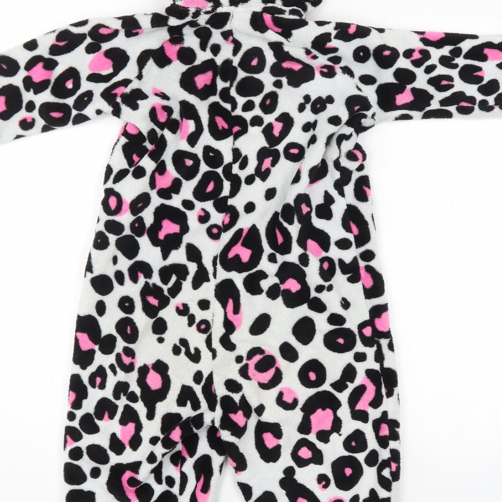 M&S Girls Multicoloured Animal Print   One Piece Size 5-6 Years