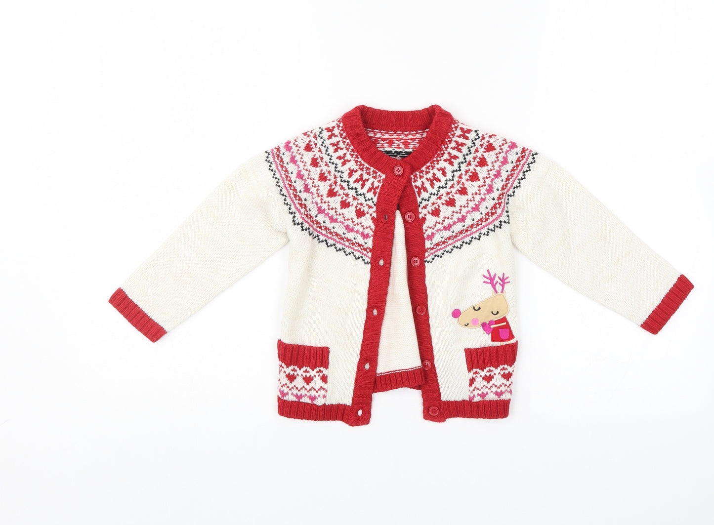 Nutmeg Girls Multicoloured   Cardigan Jumper Size 3-4 Years