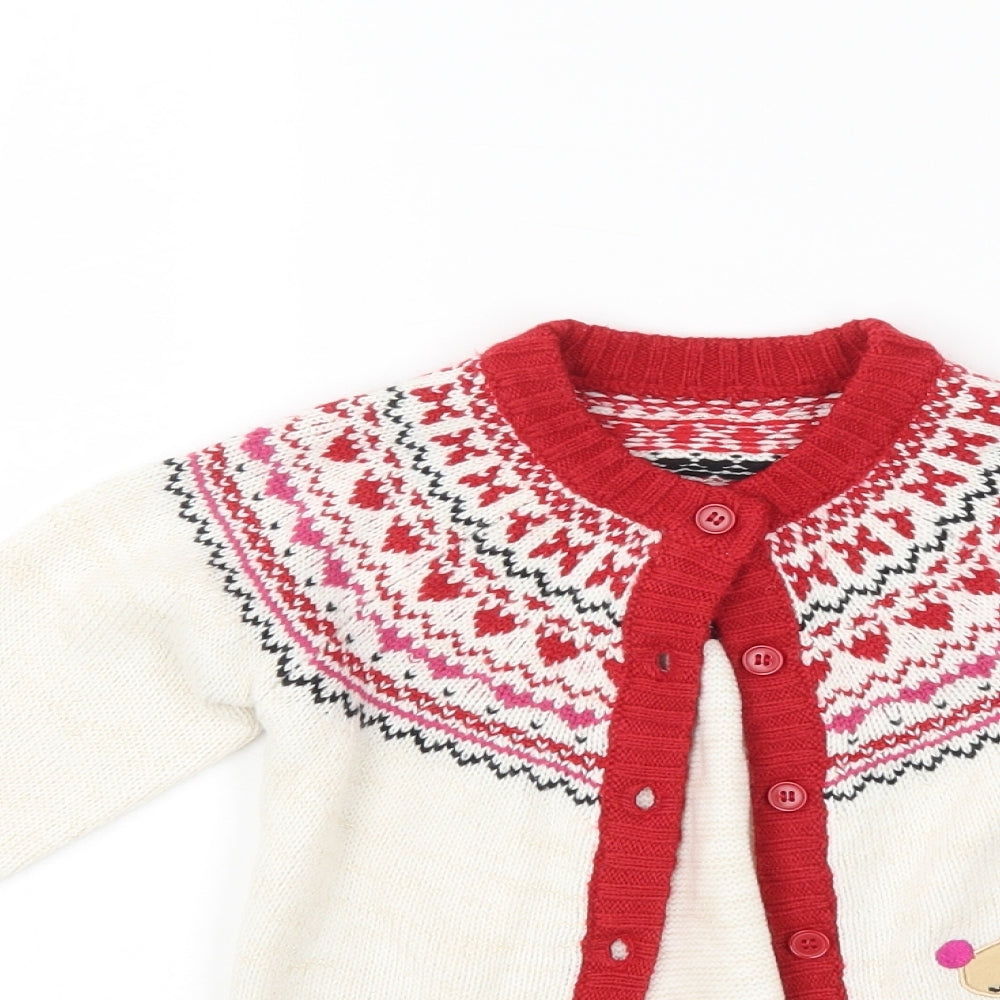 Nutmeg Girls Multicoloured   Cardigan Jumper Size 3-4 Years