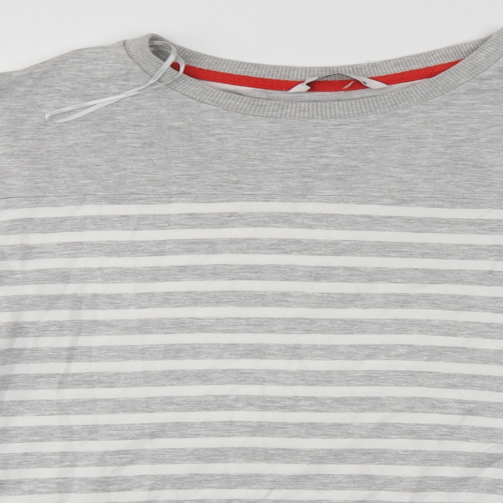 TU Womens Grey Striped  Pullover Jumper Size 16