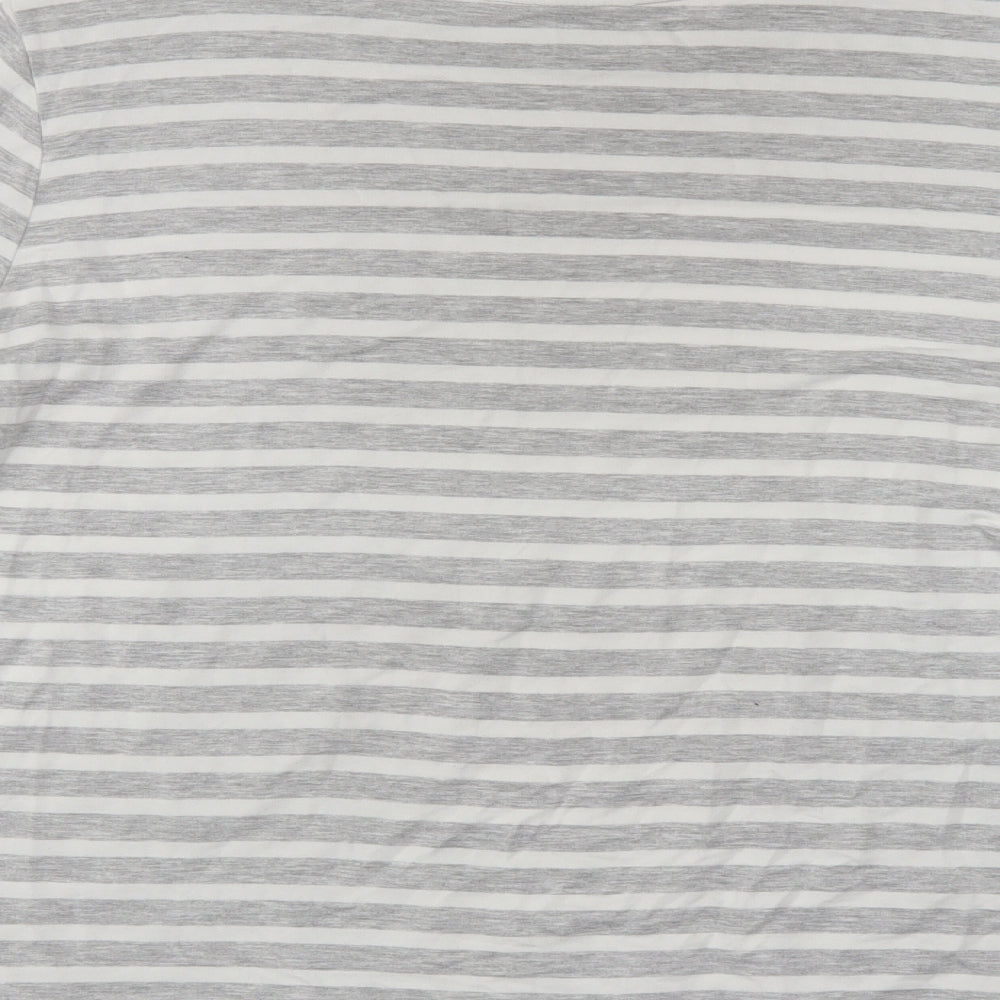 TU Womens Grey Striped  Pullover Jumper Size 16
