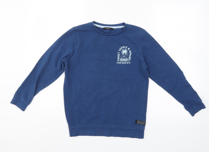 George Boys Blue   Pullover Sweatshirt Size 8-9 Years