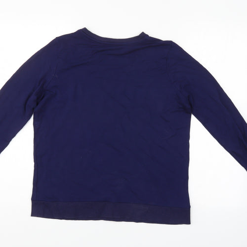 TU Womens Blue   Pullover Sweatshirt Size 12