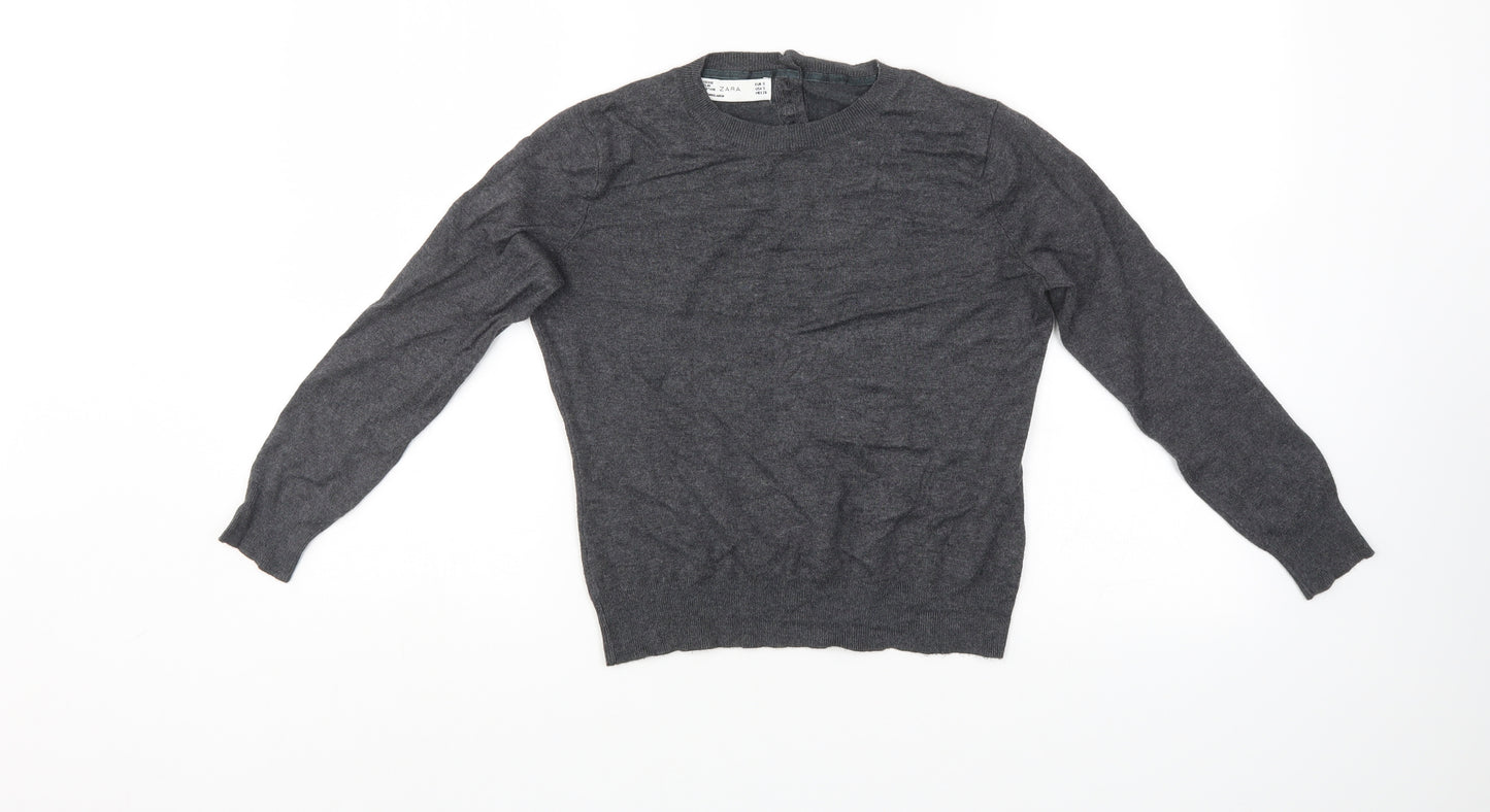Zara Womens Grey   Pullover Jumper Size S